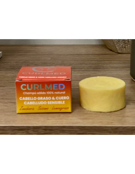 CurlMed Champô Sólido Cabelo Oleoso e Couro...