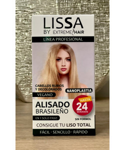 Alisado Brasileño para Cabellos Rubios y Decolorados. Lissa by Extreme Hair