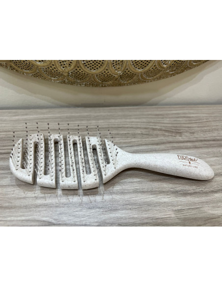 Escova Eurostil ovalada flexível biodegradável