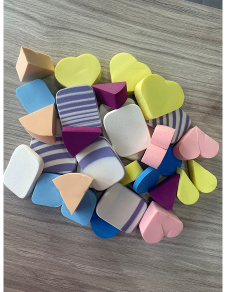 Set 33 Esponjas de Maquillaje Variado