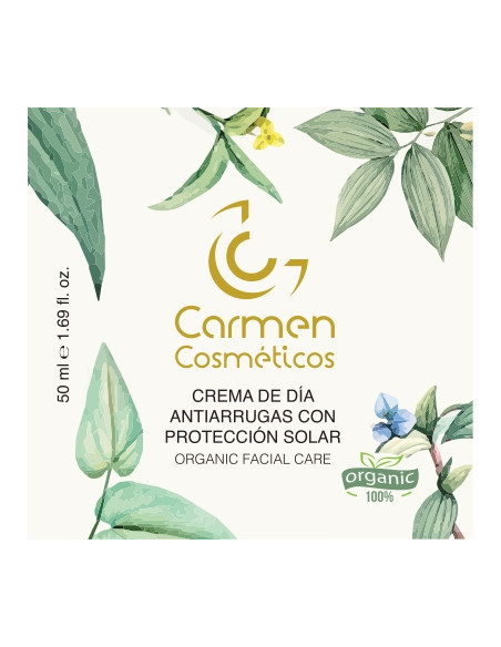 Crema de día Antiarrugas con protección solar SPF-45 orgánico