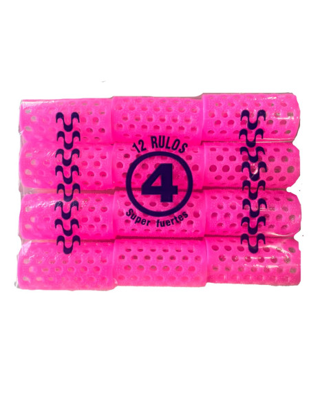 Rulos Rosa Oriol N-4 12 unidades