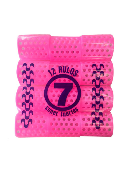 Rulos Rosa Oriol N-7 12 unidades