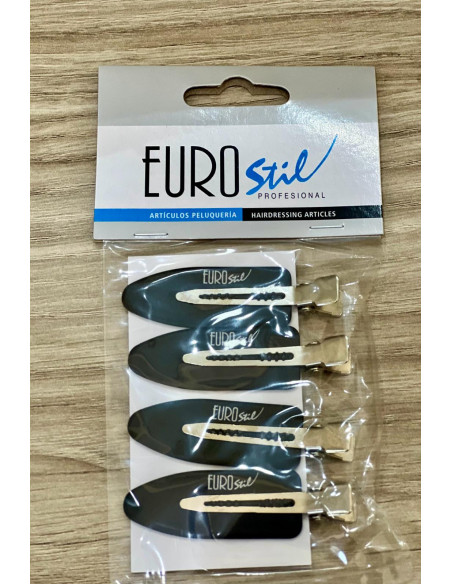 Presilhas Clip Negras 4 Unidades