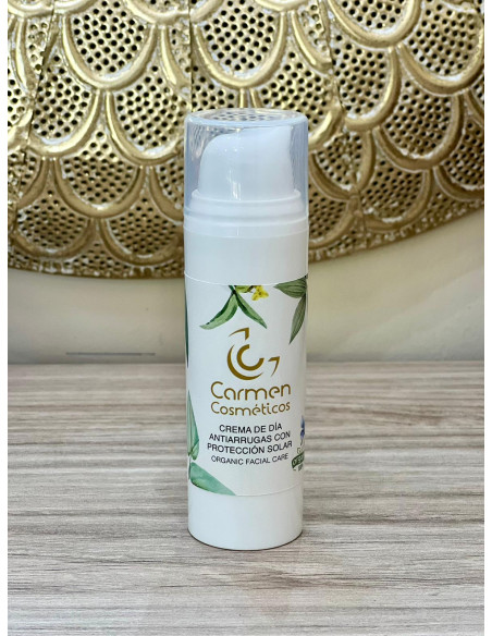 Crema de día Antiarrugas con protección solar SPF-45 orgánico