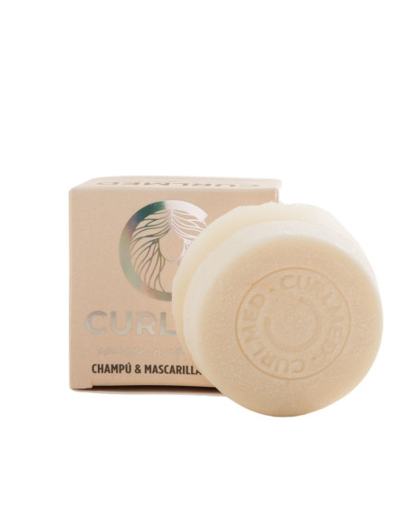 CurlMed Champú + Mascarilla Sólido Proteínas Cabello Rizado y Caida70g