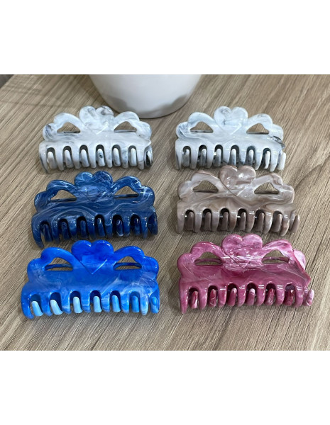 Conjunto de 6 Presilhas Tipo Grampo Mármore Oriol