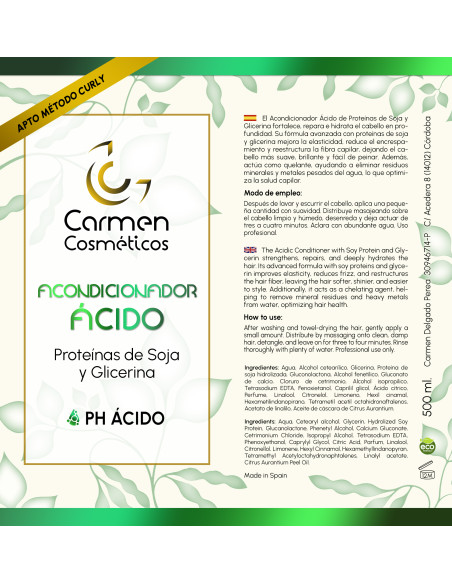 Condicionador Ácido de Proteínas de Soja e Glicerina 500ml