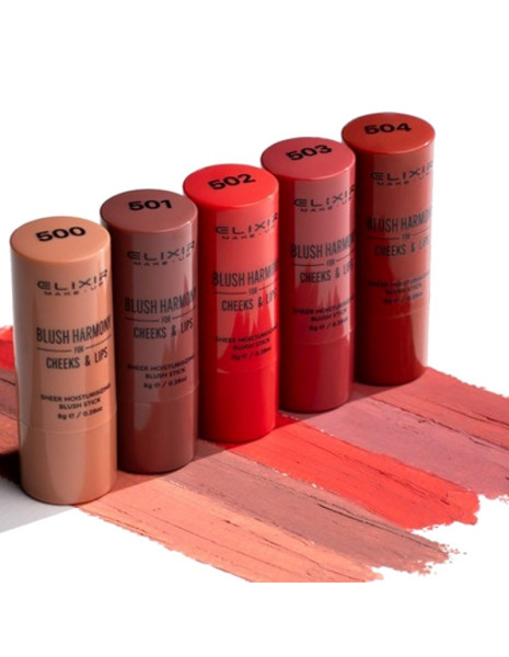 Combo Colorete Y Labial Elixir Blush Harmony Stick