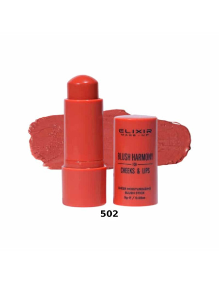 Combo Colorete Y Labial Elixir Blush Harmony Stick