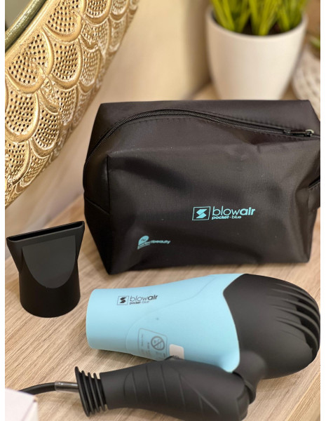 Mini Secador Viaje Azul Pocket