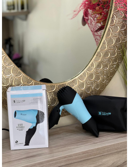 Mini Secador Viaje Azul Pocket