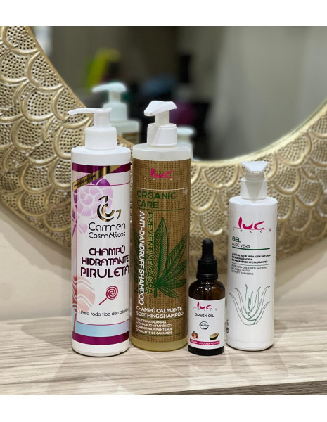 Pack tratamento calmante e anticaspa para o cabelo