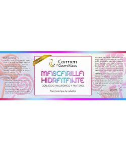 Mascarilla hidratante con ácido hialurónico y pantenol... 2