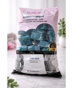 Cera Depilatoria Azul Baja Fusión Bolsa 1 Kg