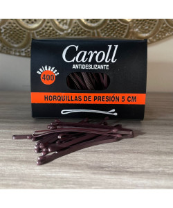Horquillas de Presion Caroll Castaño 400 uds
