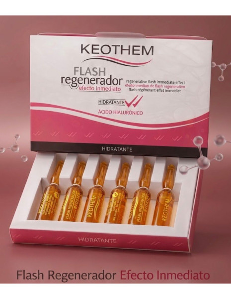 Ampollas Flash Regenerador Efecto Inmediato 6uds